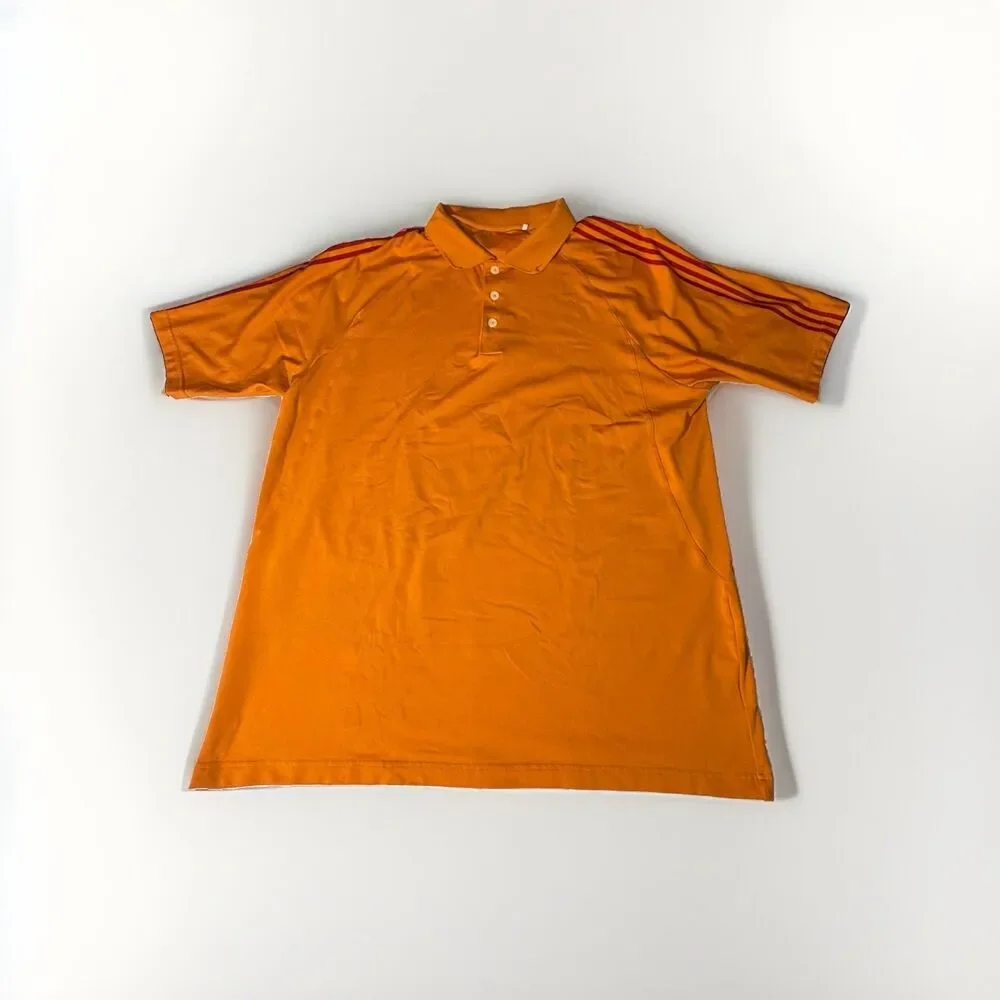 Adidas ClimaCool Golf Polo Men’s 2XL Orange Short Sleeve Performance Shirt